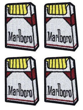 4 pcs Marlboro Embroidered Patch